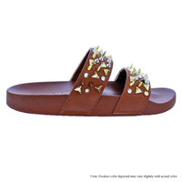 MAXIE-5 SLIDE WITH SPIKES & STUDS SLIPPER