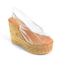 MIO-1 CRISS CROSS CORK SLINGBACK WEDGE