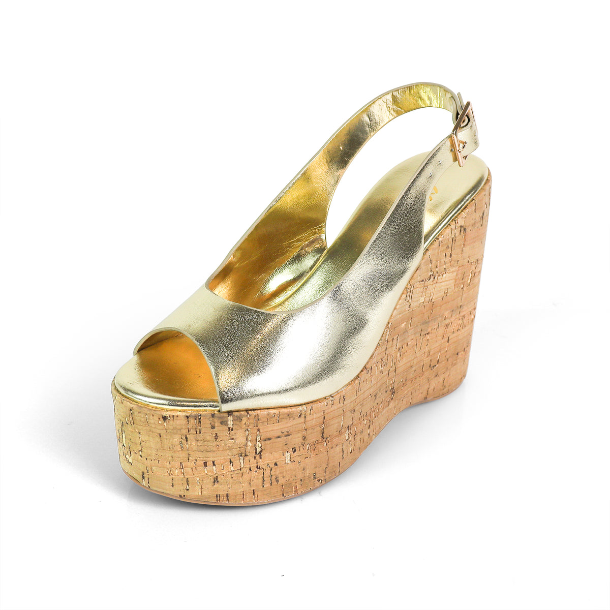 MIO-1 CRISS CROSS CORK SLINGBACK WEDGE