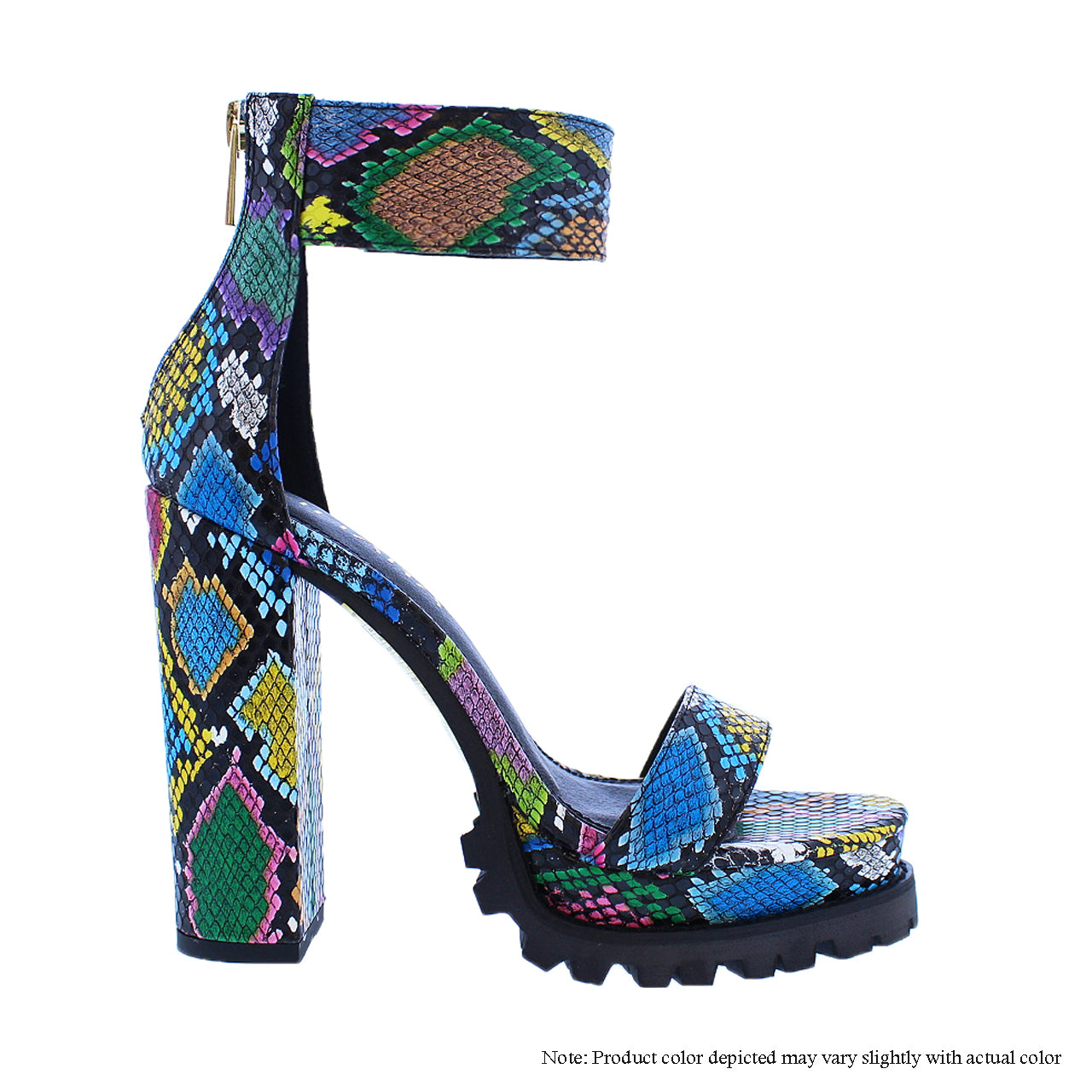 MONCLAIR-19A STRAP RUGGED THICK ANKLE HEEL SANDALS – Liliana Shoes