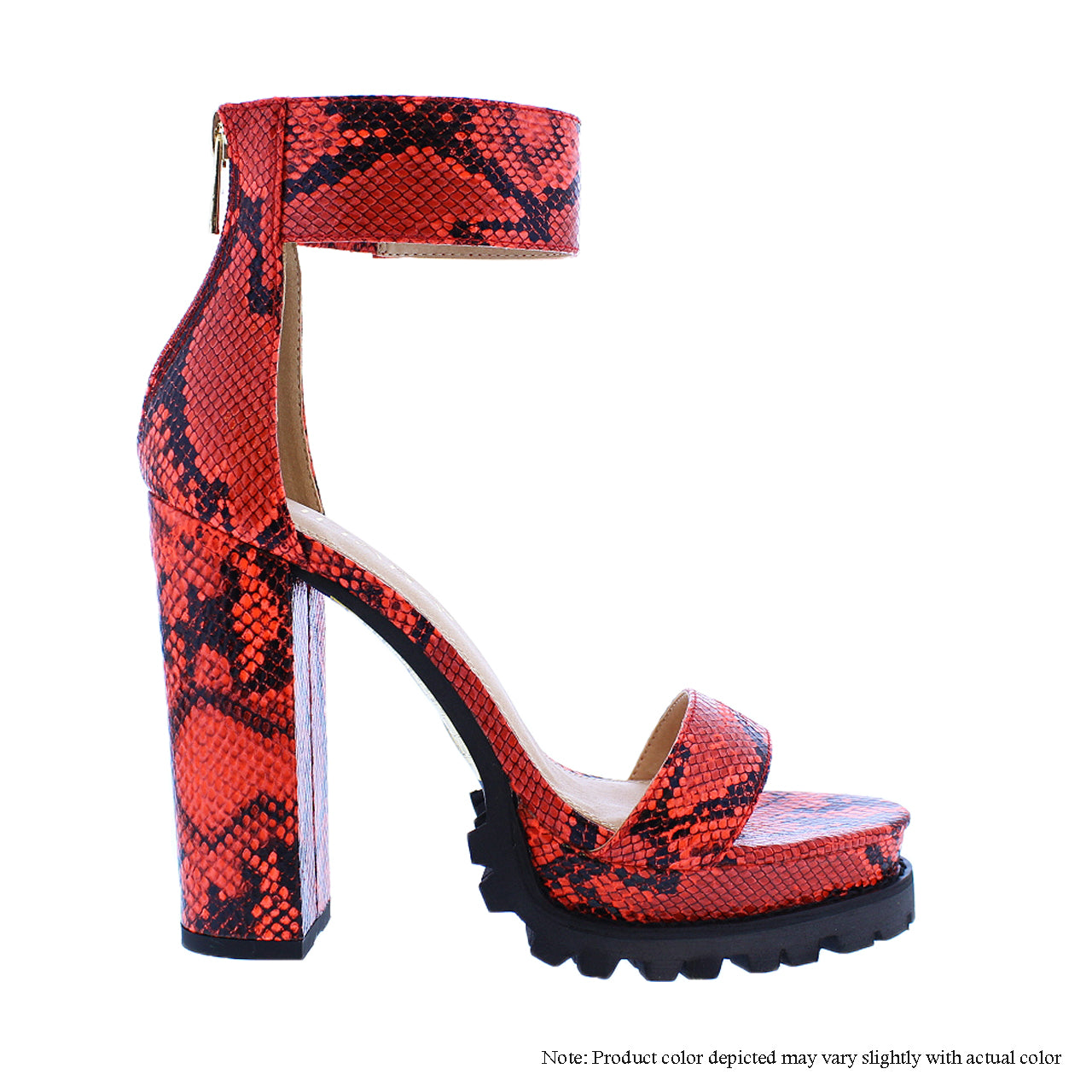 MONCLAIR-19A STRAP RUGGED THICK ANKLE HEEL SANDALS – Liliana Shoes