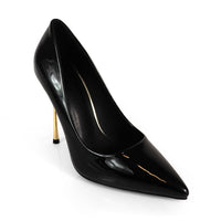 NICOLE-3 POINTED TOE PATENT PUMP W/ METAL HEEL