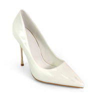 NICOLE-3 POINTED TOE PATENT PUMP W/ METAL HEEL