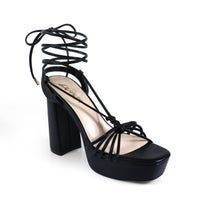 STRAPPY TIE UP ANKLE HIGH PLATFORM HEELS, PEARLLA-1