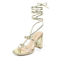 HORSEBIT ANKLE STRAP LACE UP W/BLOCK HEEL, RODEO-3