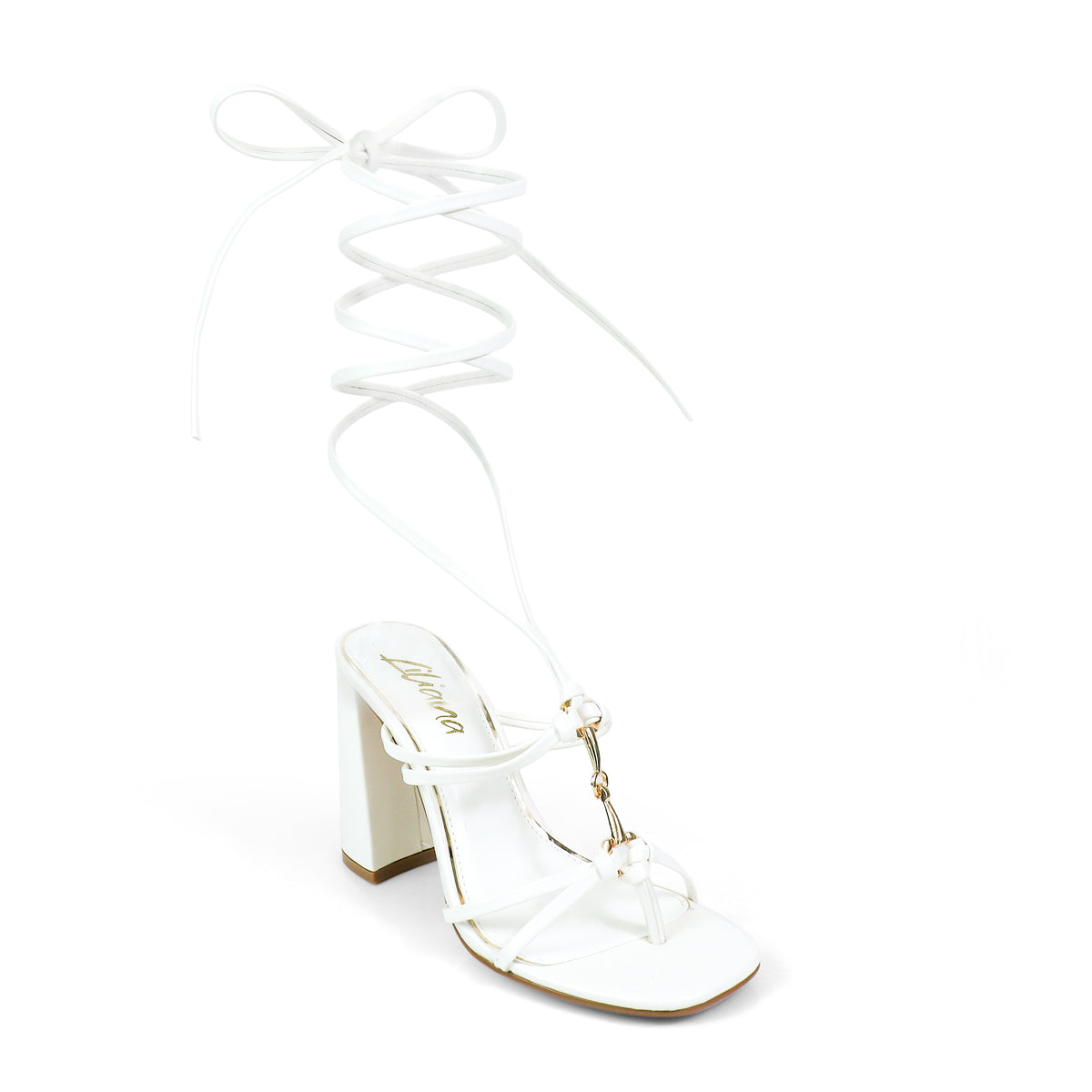 HORSEBIT ANKLE STRAP LACE UP W/BLOCK HEEL, RODEO-3