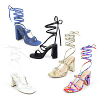HORSEBIT ANKLE STRAP LACE UP W/BLOCK HEEL, RODEO-3