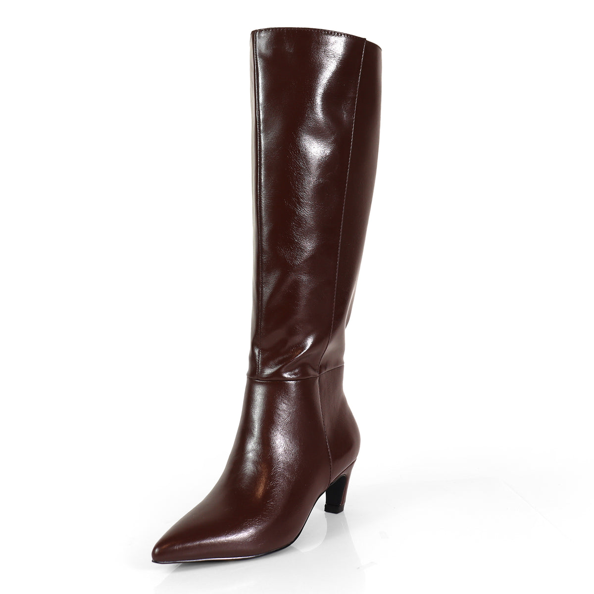 SHIRLEY-2 OPEN TOE CANVAS ANKLE BOOTS W/ STILETTO HEEL