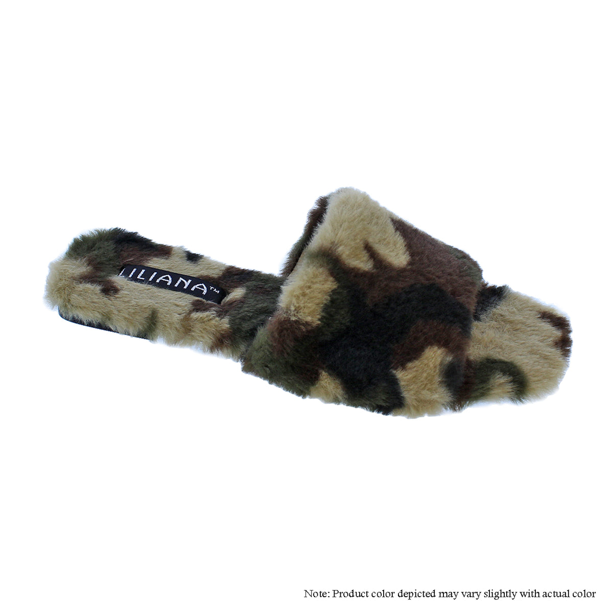 STEPOUT-2 FAUX FUR ONE-BAND SLIP-ON SANDAL