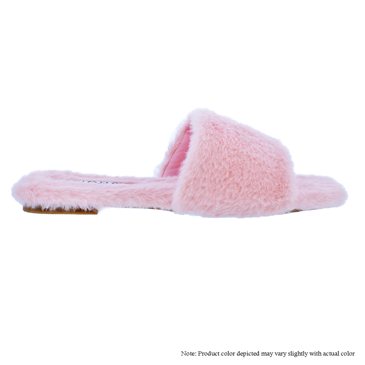 STEPOUT-2 FAUX FUR ONE-BAND SLIP-ON SANDAL