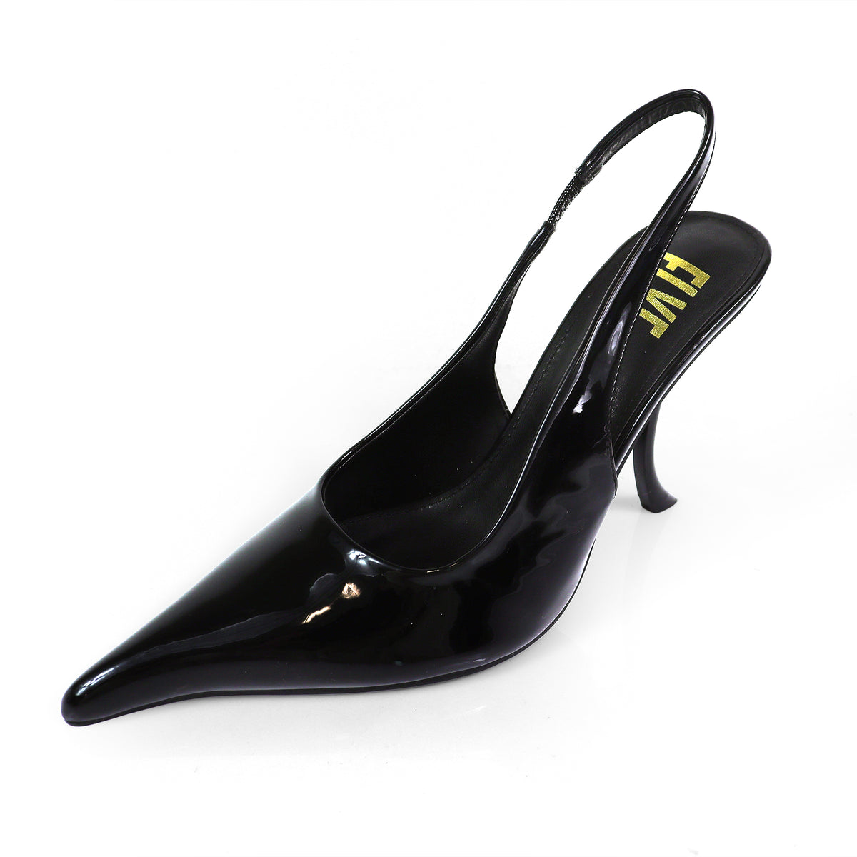 POINTED TOE SLINGBACK CURVE HEEL, STUZZY-1