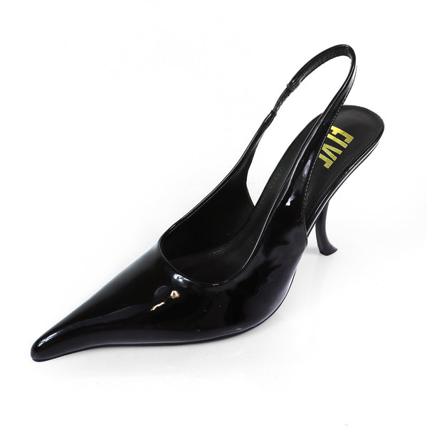 POINTED TOE SLINGBACK CURVE HEEL, STUZZY-1