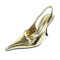 POINTED TOE SLINGBACK CURVE HEEL, STUZZY-1