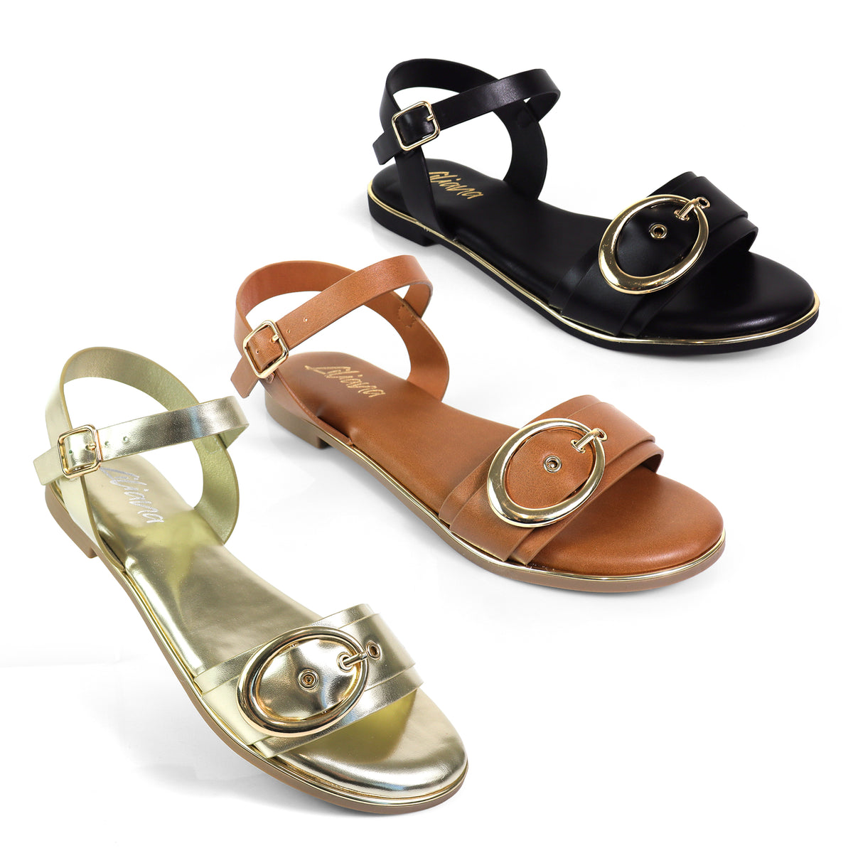 TANIA-1 BUCKLE STRAP SANDAL