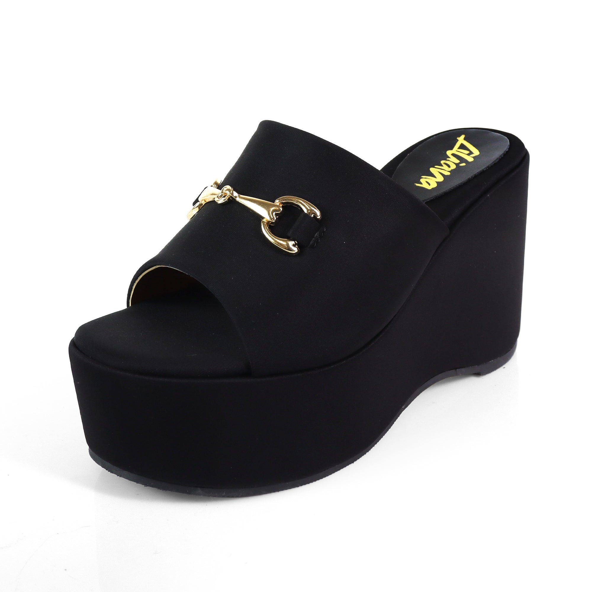 TATIANA-1 OPEN TOE HORSEBIT MULE W/ WEDGE – Liliana Shoes