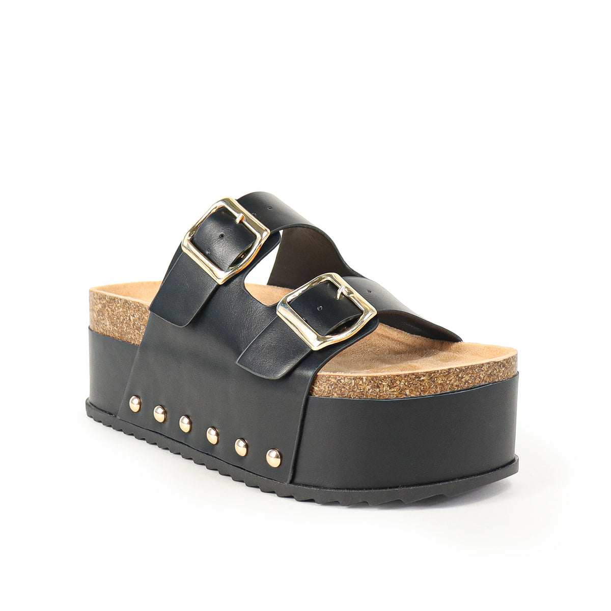 TOYA-3 DUO BUCKLE THICK PLATFORM SANDAL