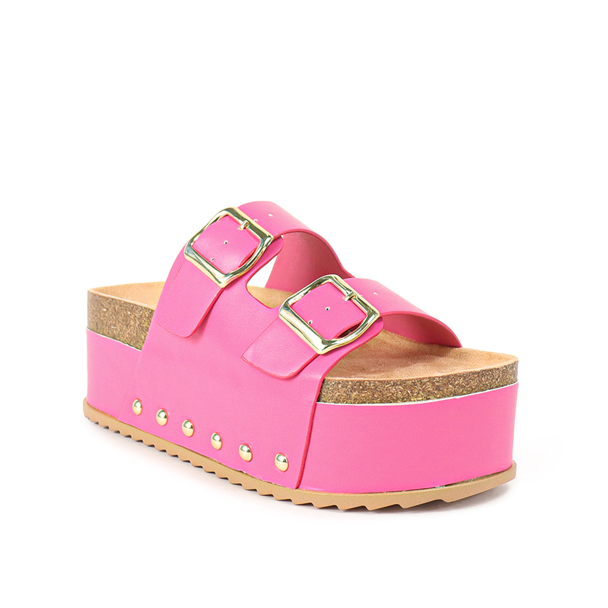 TOYA-3 DUO BUCKLE THICK PLATFORM SANDAL