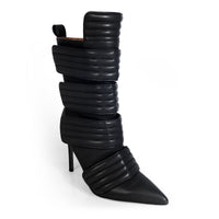 VITTO-130 POINTED TOE PANELBOOTIE W/ HEEL