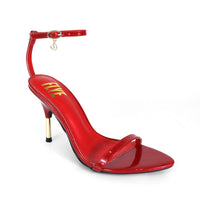 YAIMA-1 POINTED TOE ANCKLE STRAP W/ METAL HEEL